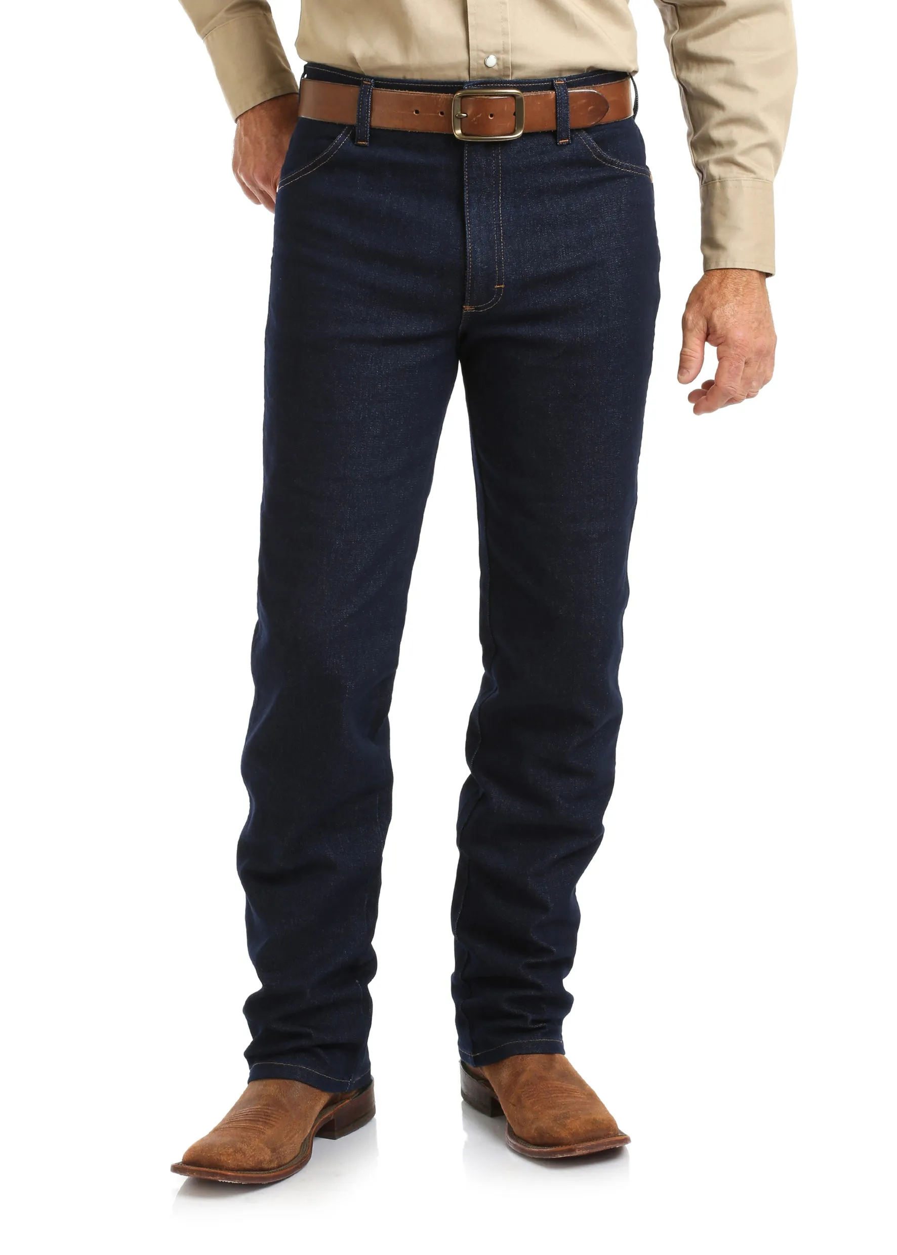 13MAFPW36 Wrangler Men's Cowboy Active Flex Jean Prewashed Indigo