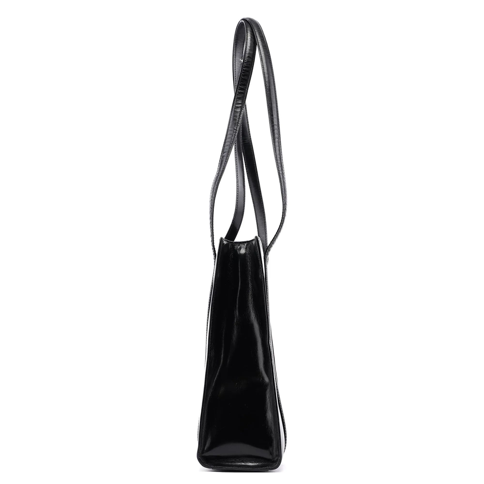 1995 Black Spazzolato Tote Bag