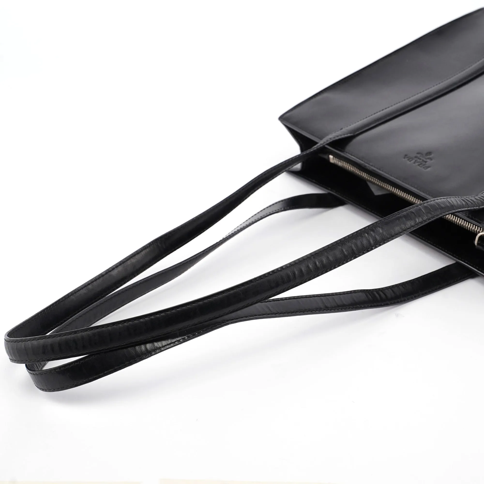 1995 Black Spazzolato Tote Bag
