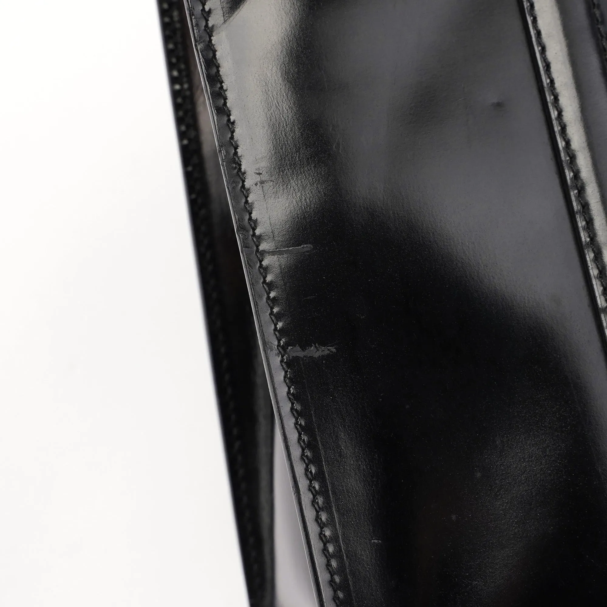 1995 Black Spazzolato Tote Bag