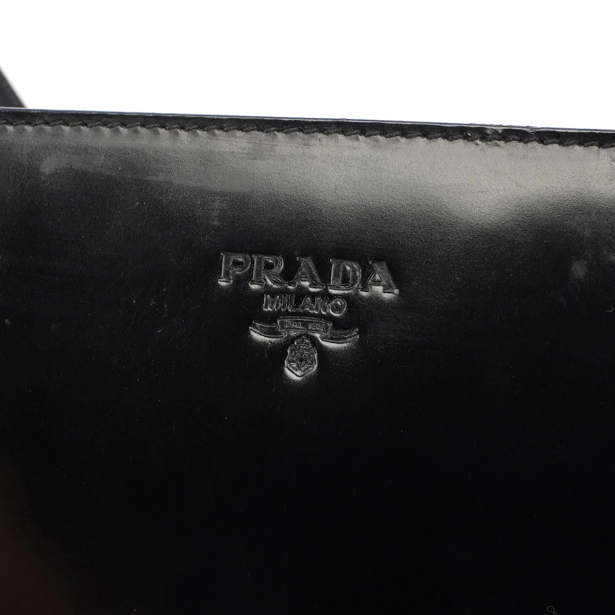 1995 Black Spazzolato Tote Bag