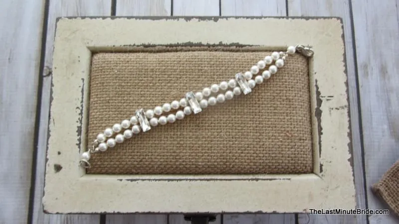 2 Strand Swarovski Crystal & Pearl with Large Accents