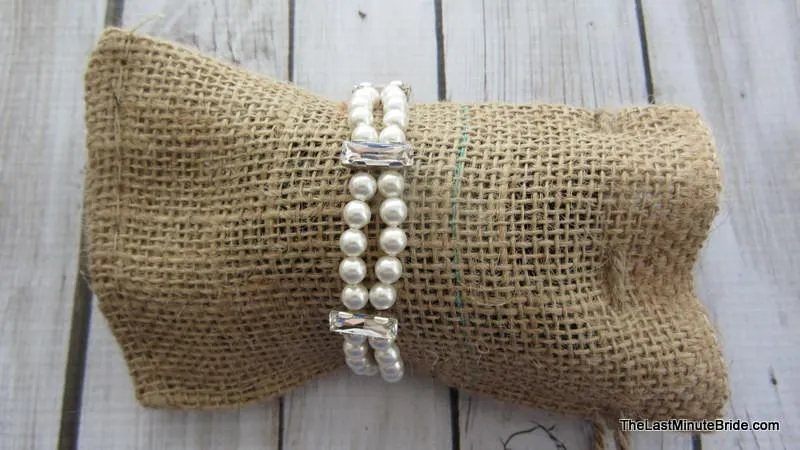 2 Strand Swarovski Crystal & Pearl with Large Accents