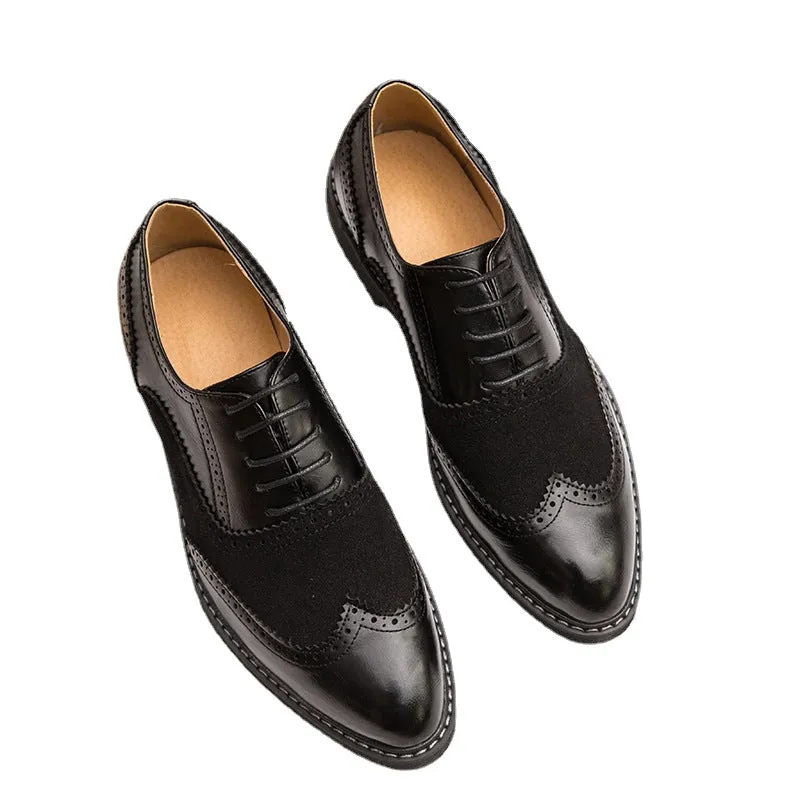24 spring new British Brock business dress shoes Korean nightclub leisure size men's shoes