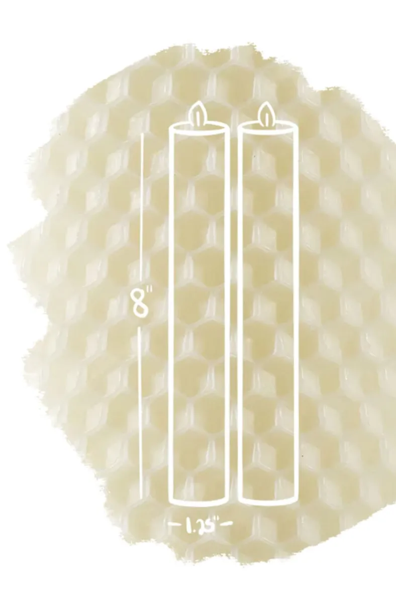 A Pair, 8" Tapers
