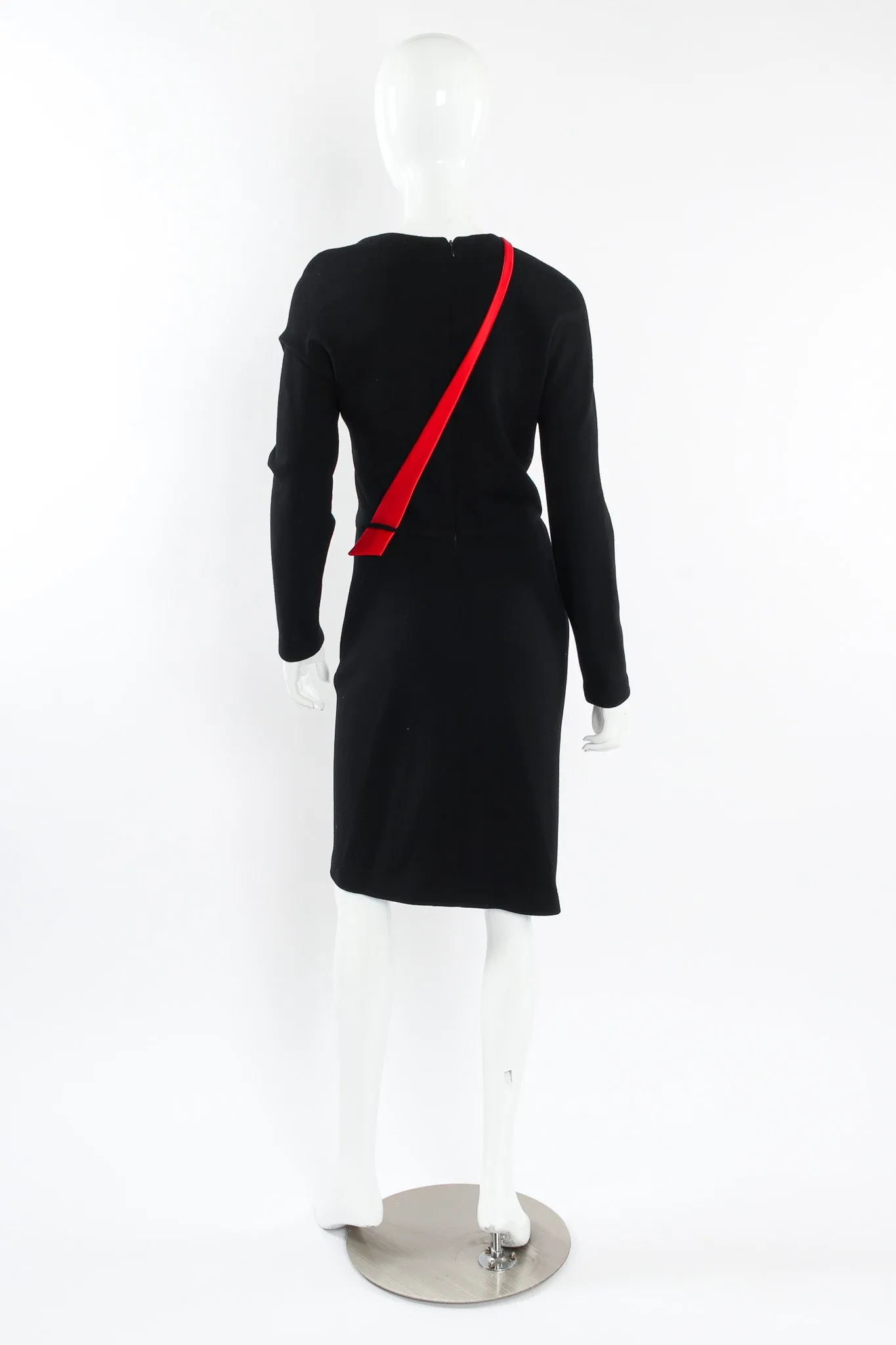 Accent Cut Out Wool Dress