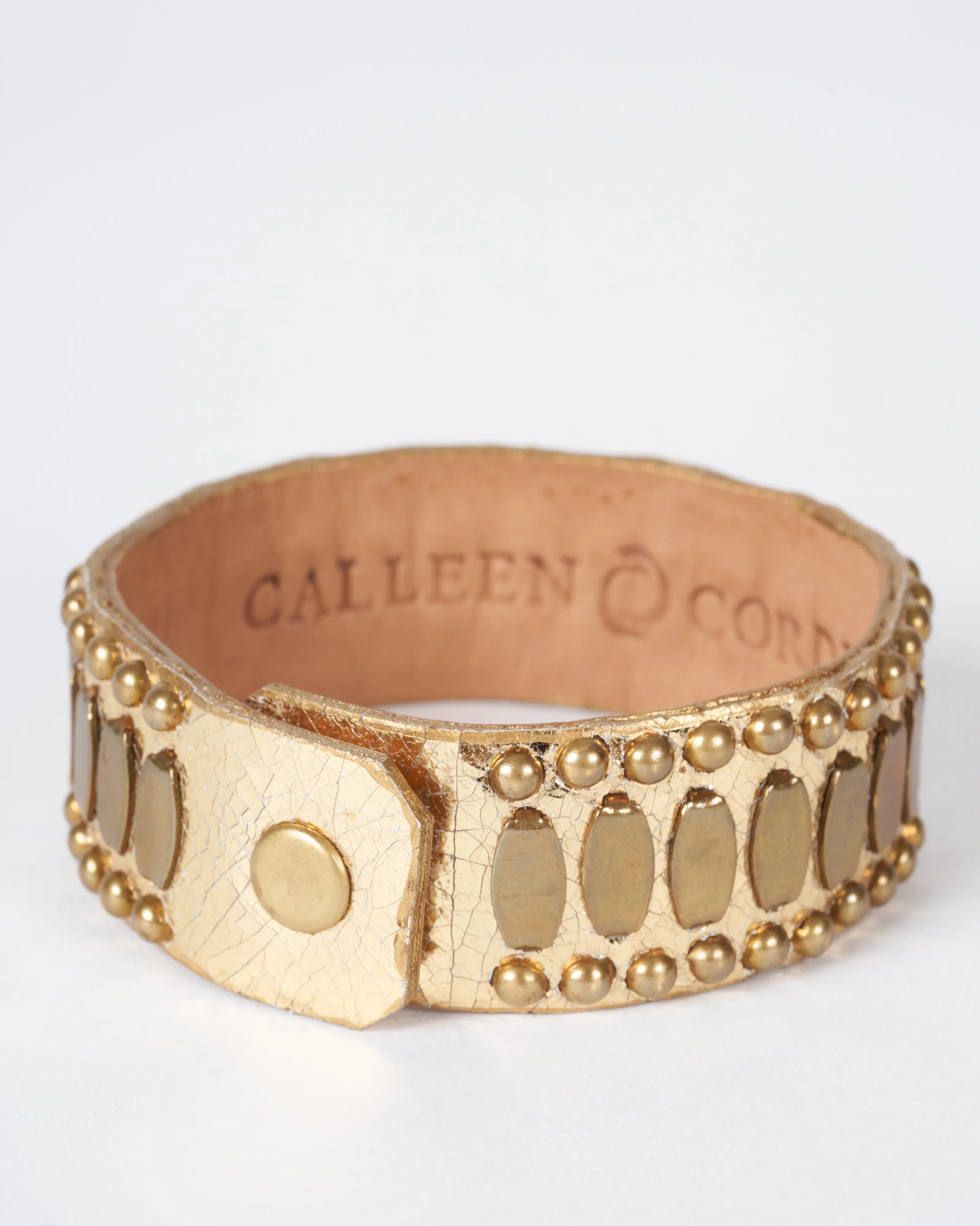 alana .75 gold mirror bracelet - gold