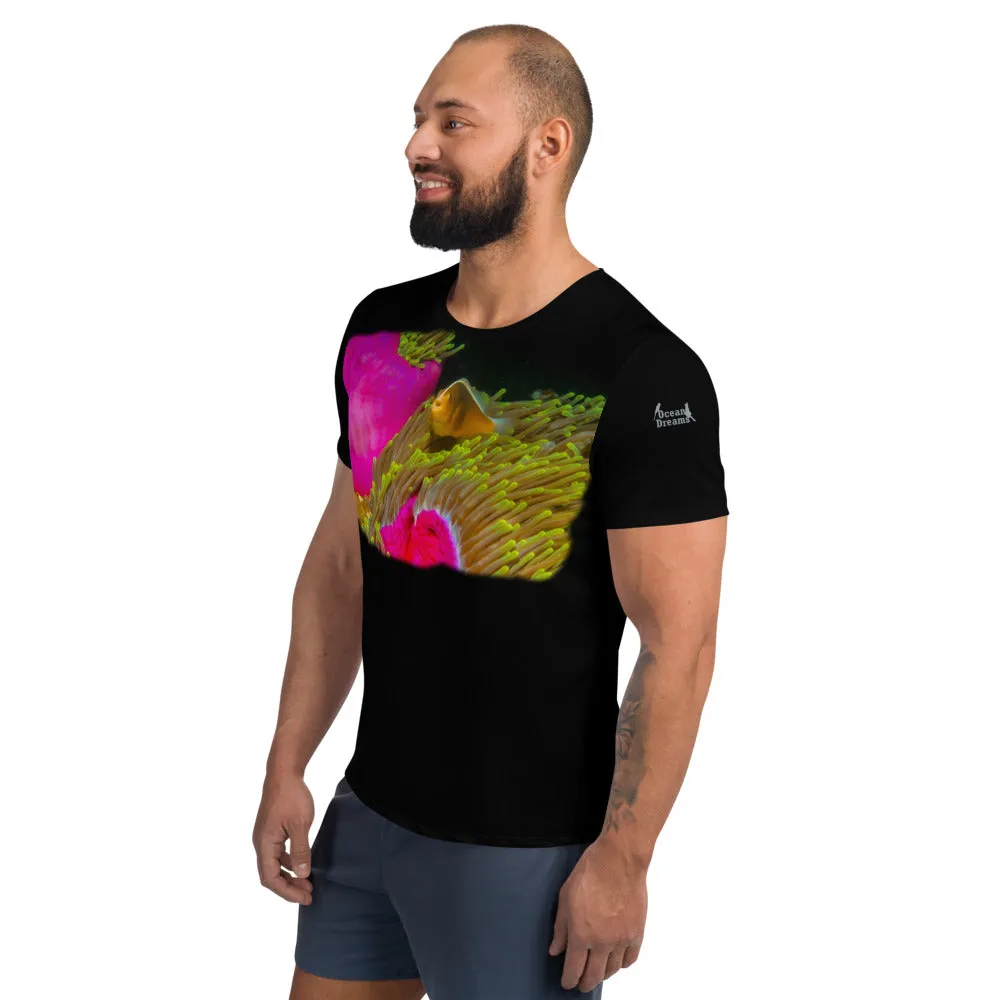 Anemone & Clown All-Over Print Men's Athletic T-shirt