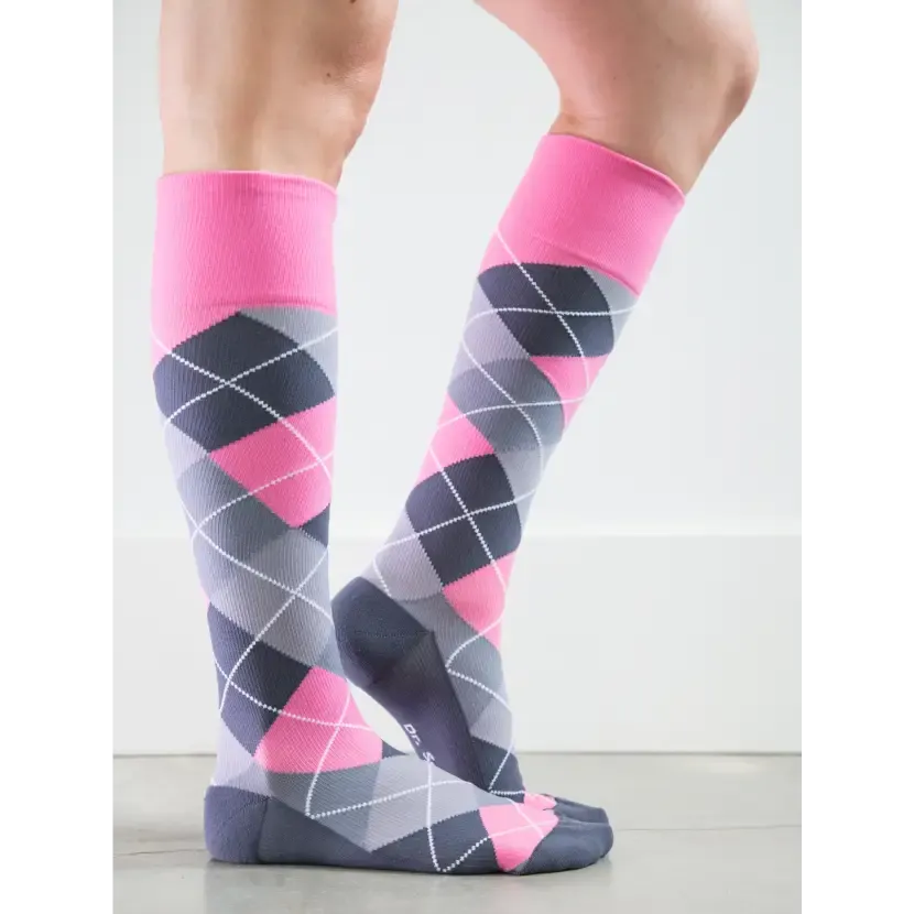Argyle Synthetic Pink/Grey - Women's Medical