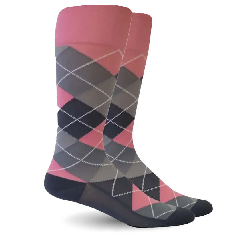 Argyle Synthetic Pink/Grey - Women's Medical