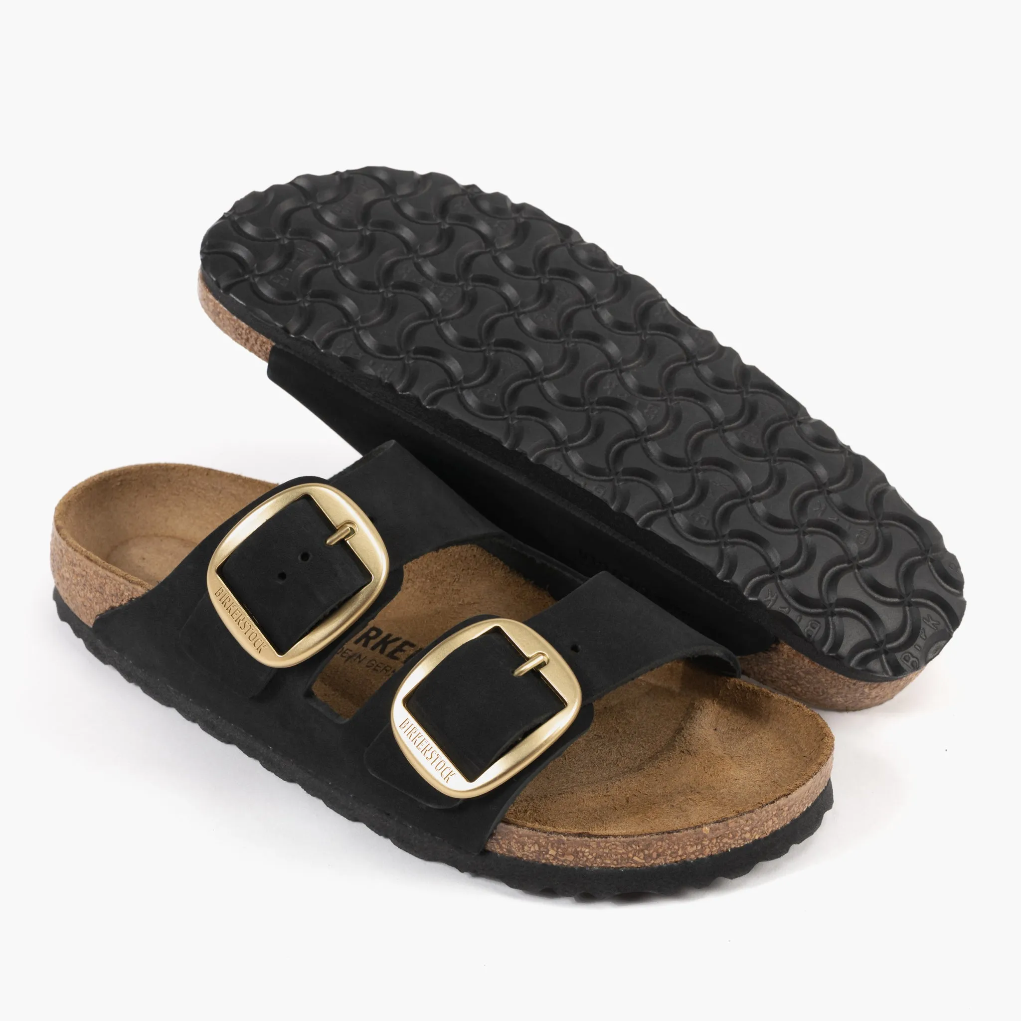 ARIZONA BIG BUCKLE - BLACK - NUBUCK