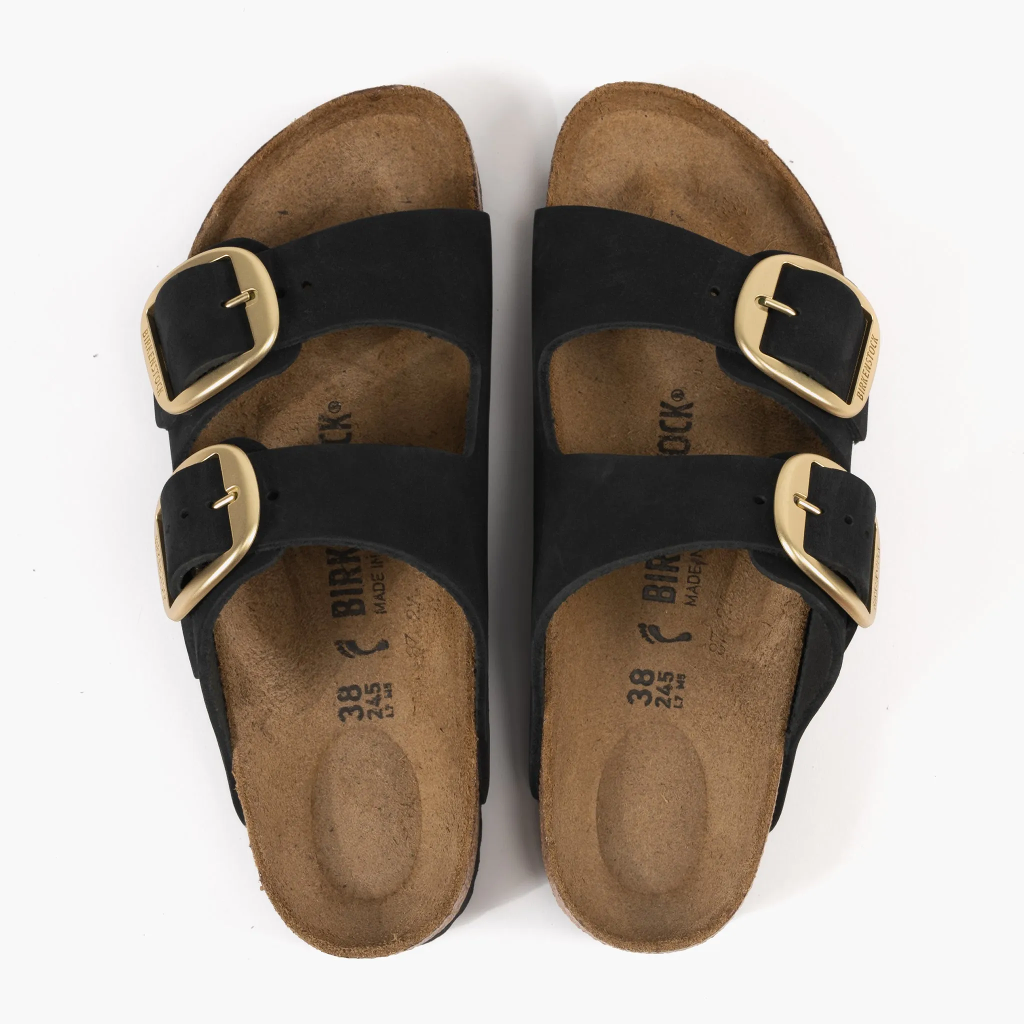 ARIZONA BIG BUCKLE - BLACK - NUBUCK