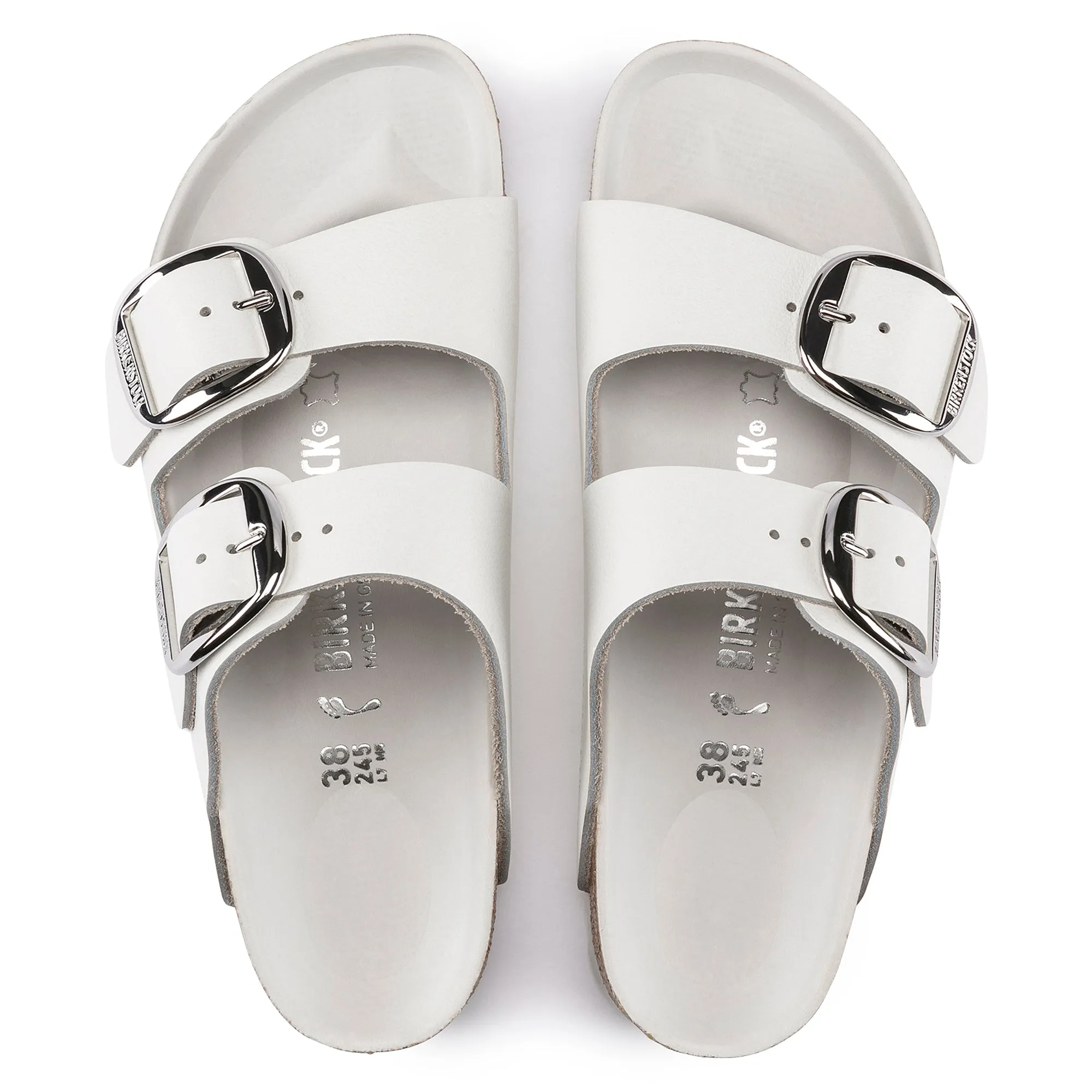 ARIZONA BIG BUCKLE - WHITE - LEATHER