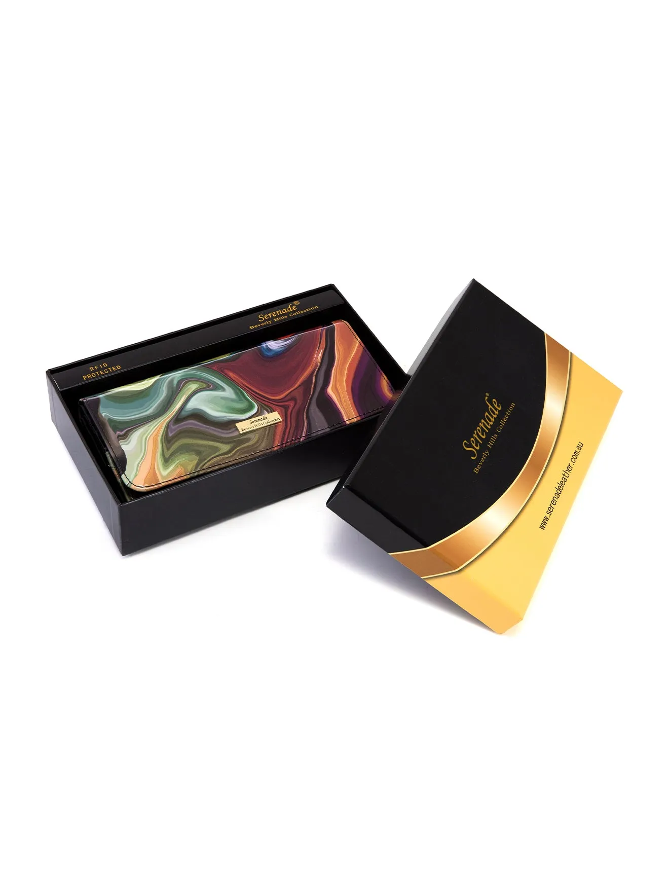 AURORA LARGE  PATENT LEATHER WALLET WITH RFID-WSF3301- NEW IN