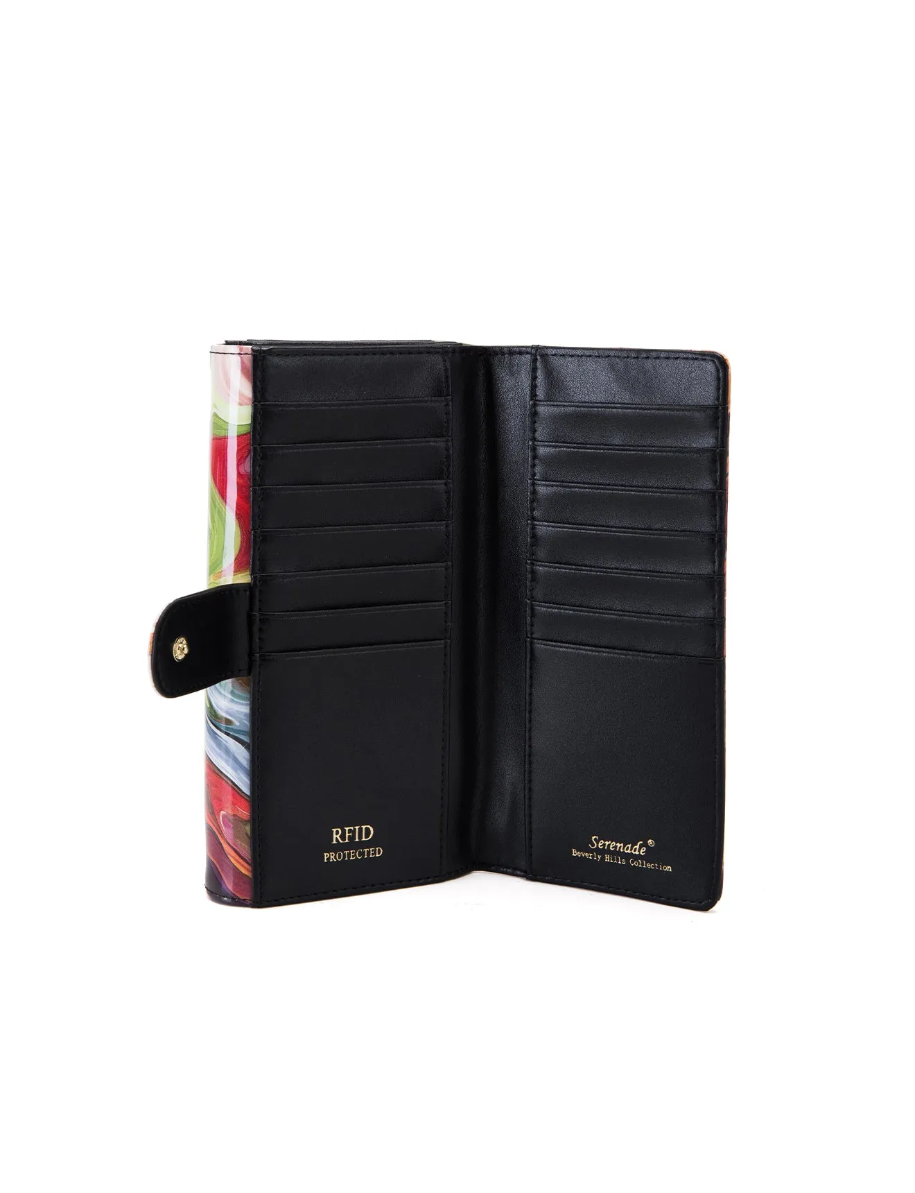 AURORA LARGE  PATENT LEATHER WALLET WITH RFID-WSF3301- NEW IN