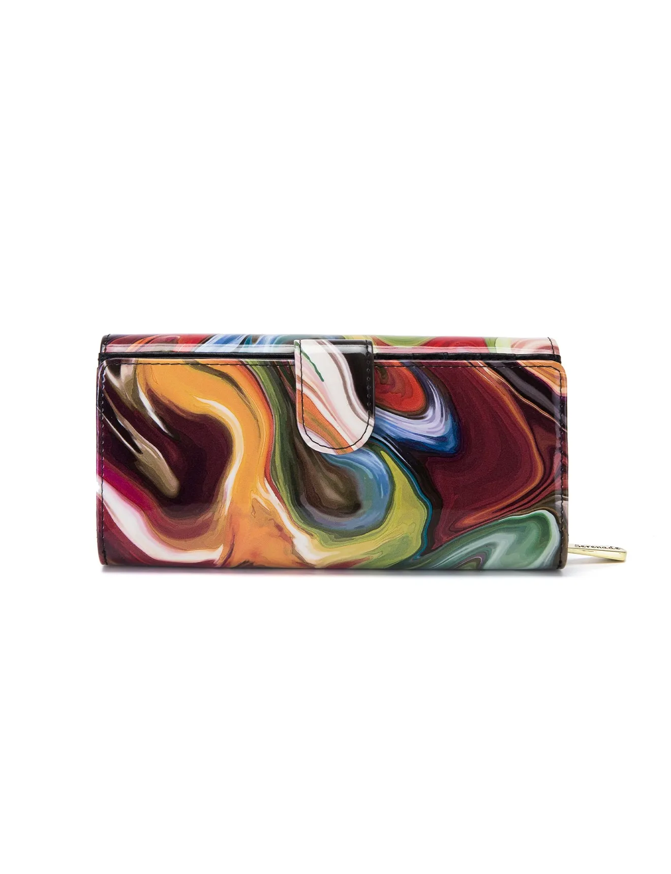 AURORA LARGE  PATENT LEATHER WALLET WITH RFID-WSF3301- NEW IN