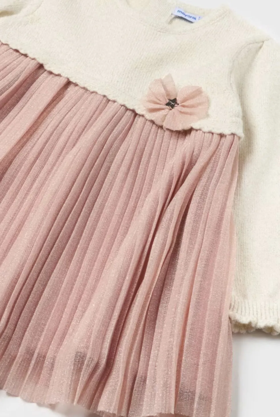 Baby Girls Knit Pleated Dress