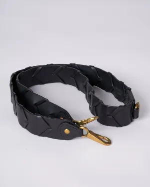 bandouliere tressee strap - noir brass