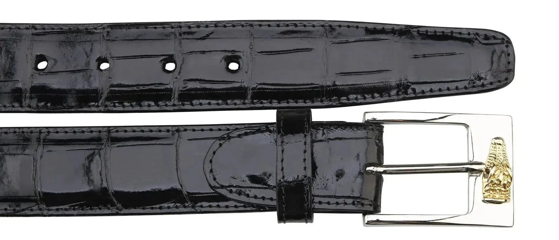Belvedere 2008 Black Genuine Alligator Belt