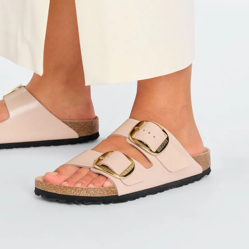 BIRKENSTOCK Arizona BB LENA High Shine Sandals in New Beige