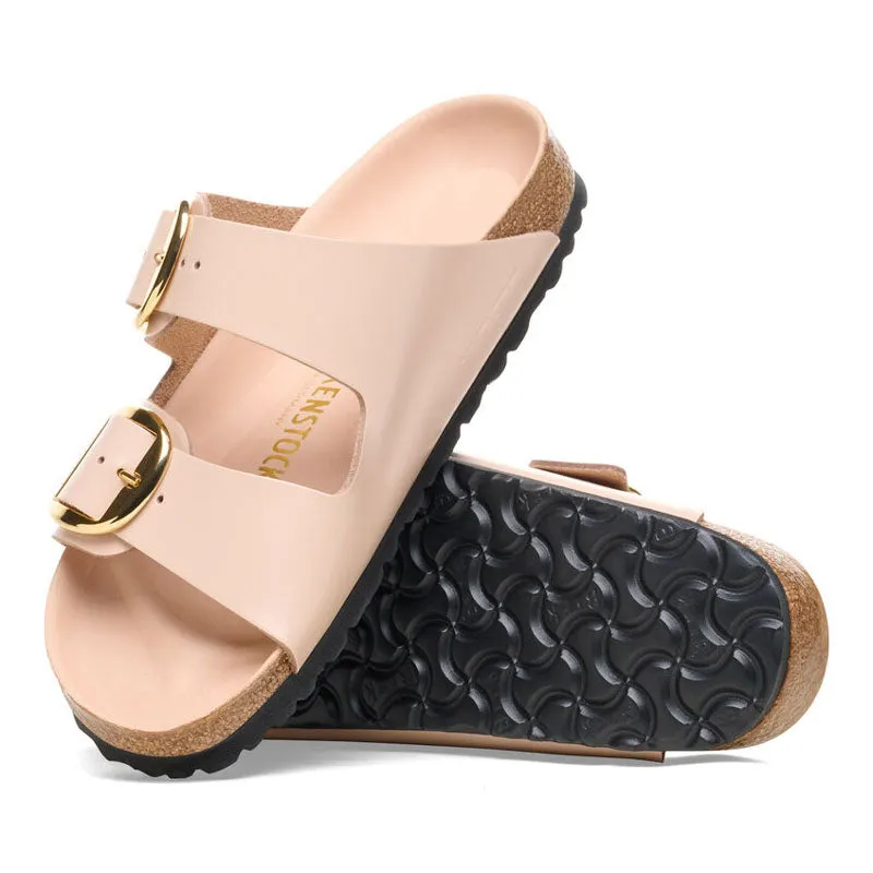 BIRKENSTOCK Arizona BB LENA High Shine Sandals in New Beige