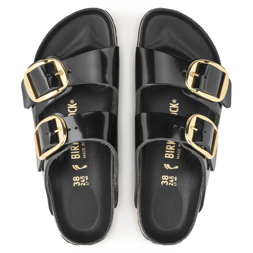 Birkenstock Women's Arizona Big Buckle (Patent Leather) Sandal - High Shine Black