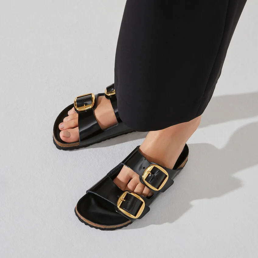 Birkenstock Women's Arizona Big Buckle (Patent Leather) Sandal - High Shine Black