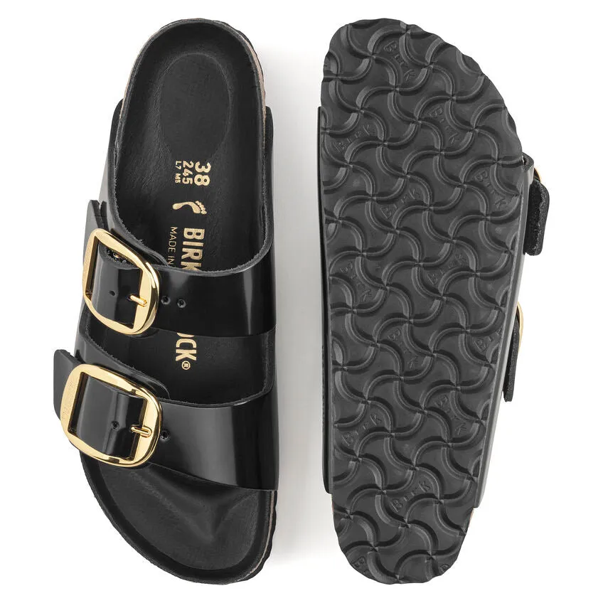 Birkenstock Women's Arizona Big Buckle (Patent Leather) Sandal - High Shine Black