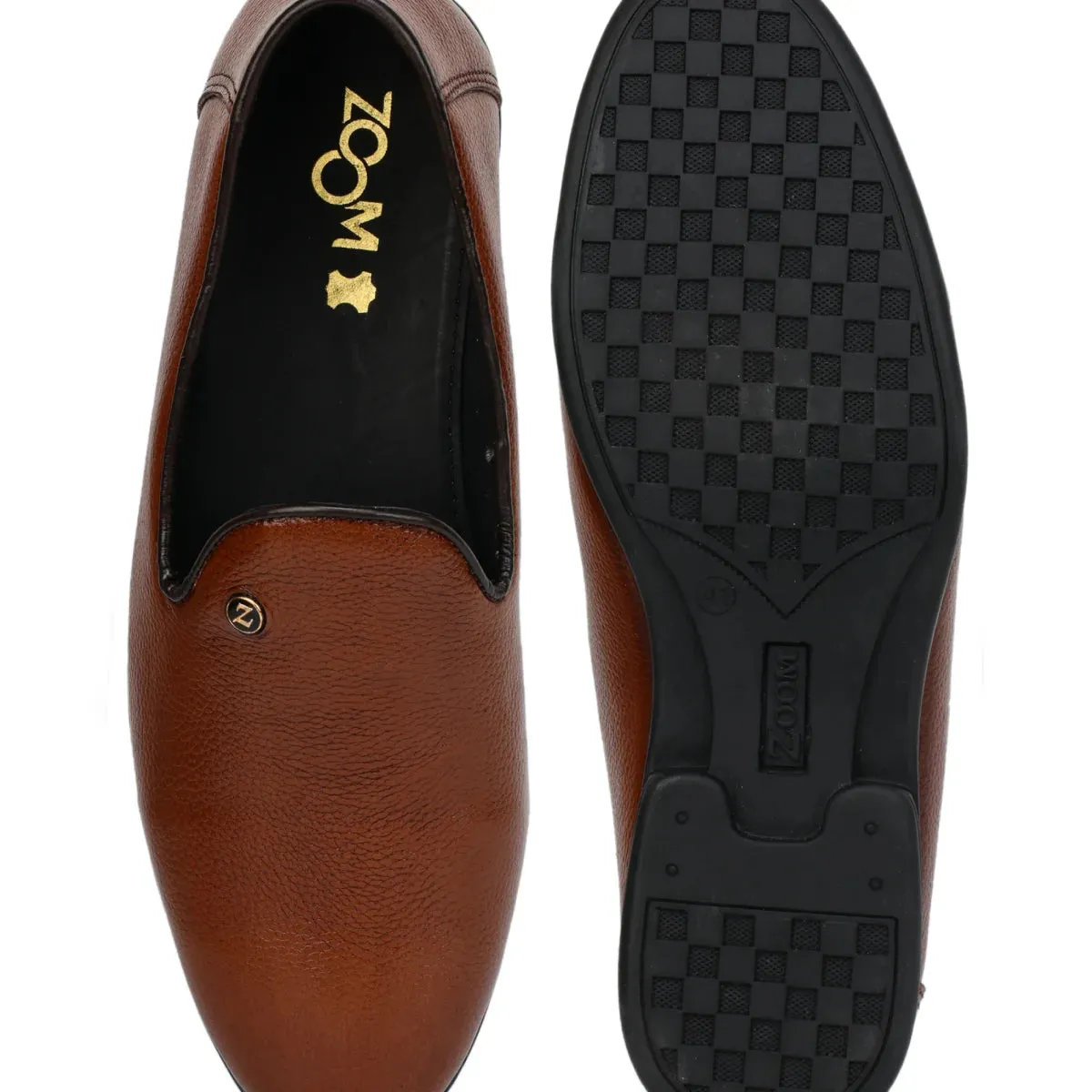 Black Formal Slip-On Shoes 1746 | Leather Loafers for Men