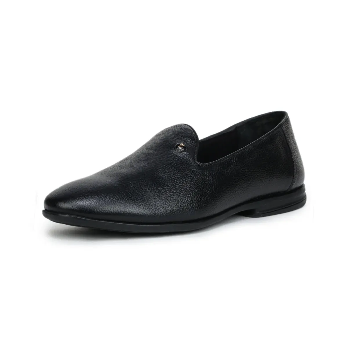 Black Formal Slip-On Shoes 1746 | Leather Loafers for Men
