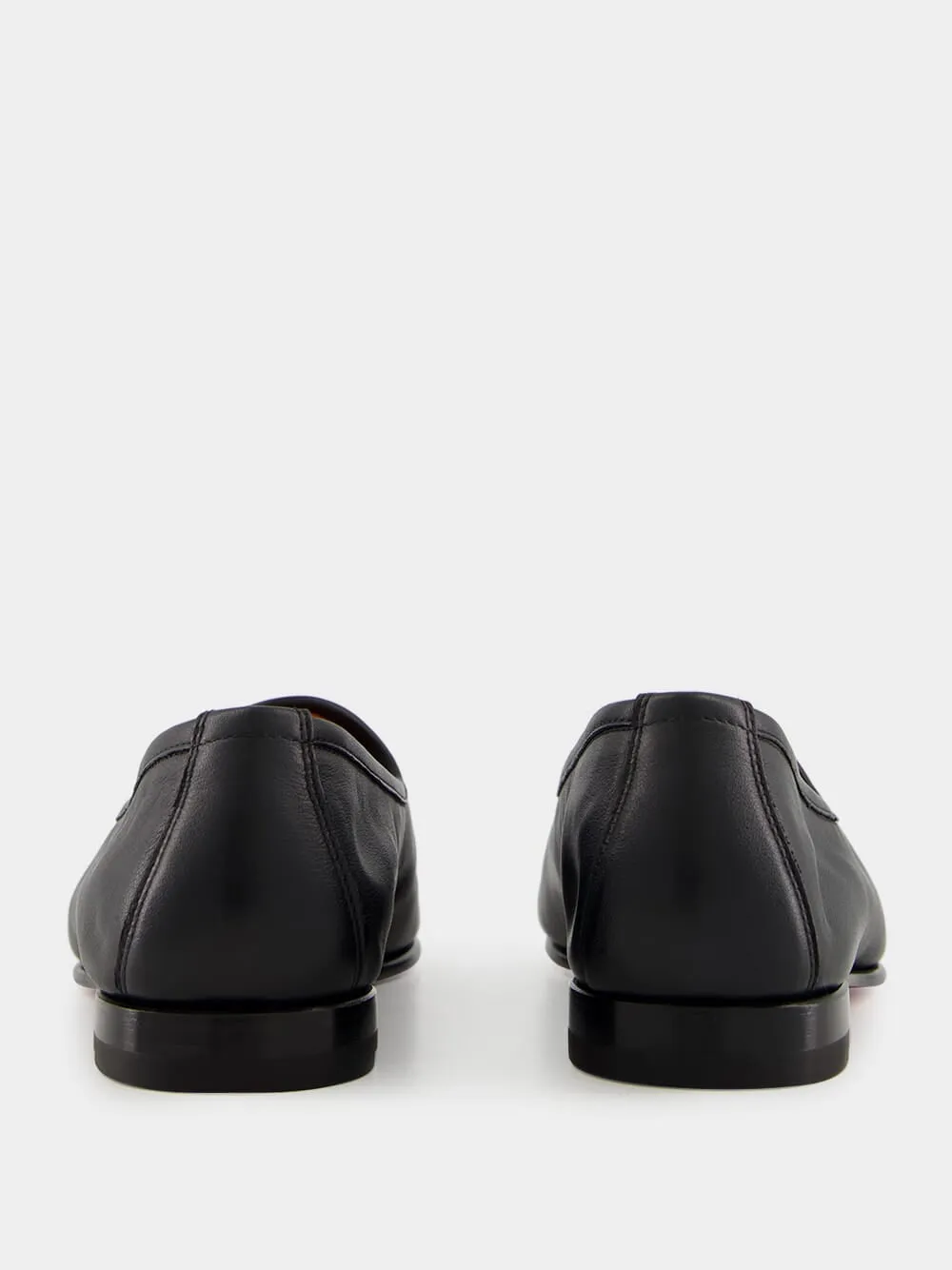 Black Leather Andrea Tassel Loafer