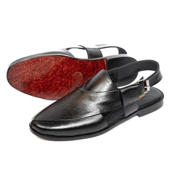 Black Mild Peshawari – Leather Sole