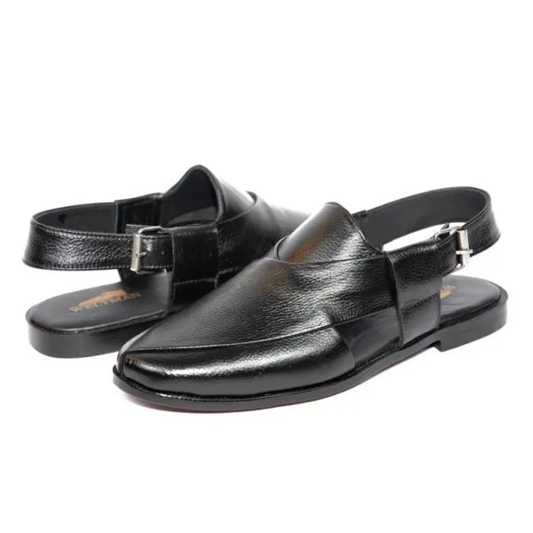 Black Mild Peshawari – Leather Sole