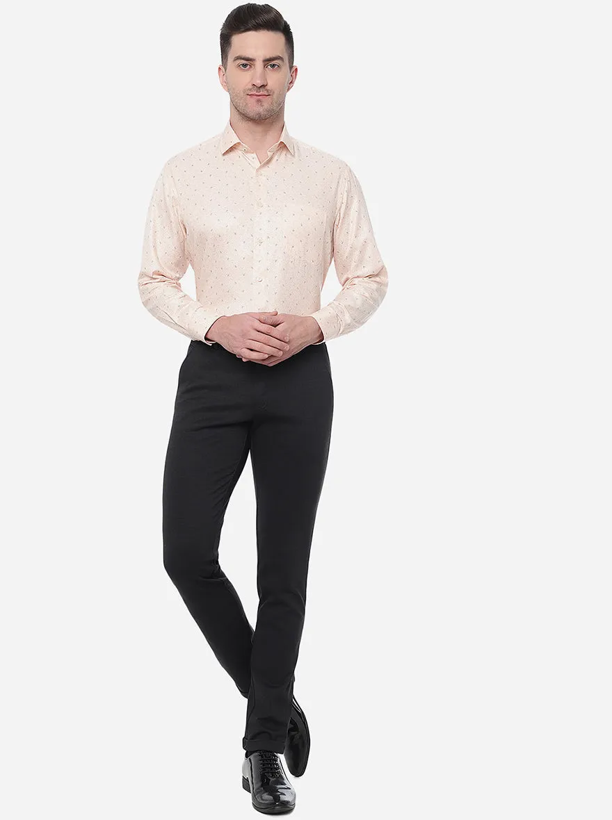 Black Solid Slim Fit Club Wear Trouser | JB Studio