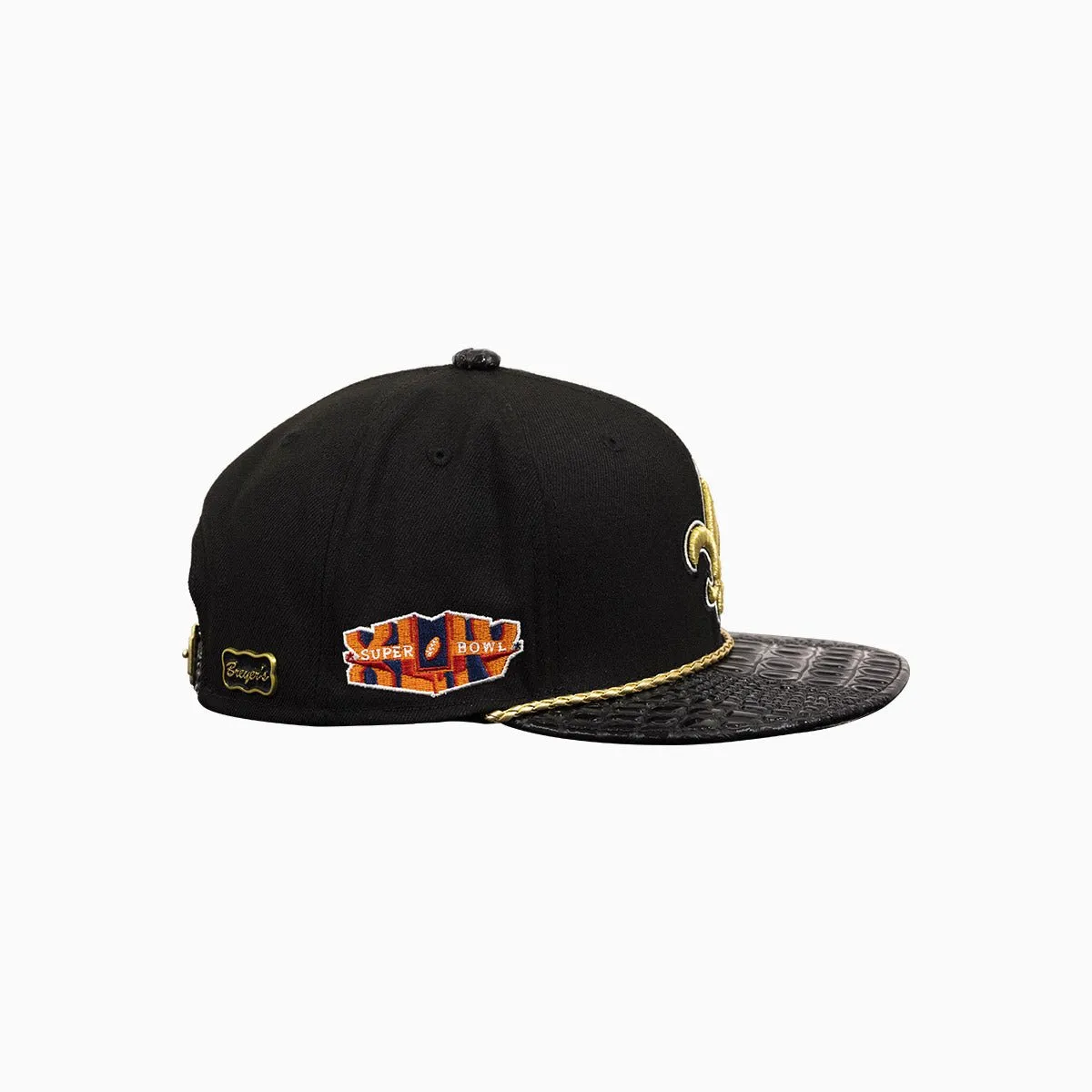 Breyer's Buck 50 New Orleans Saints Hat With Leather Visor