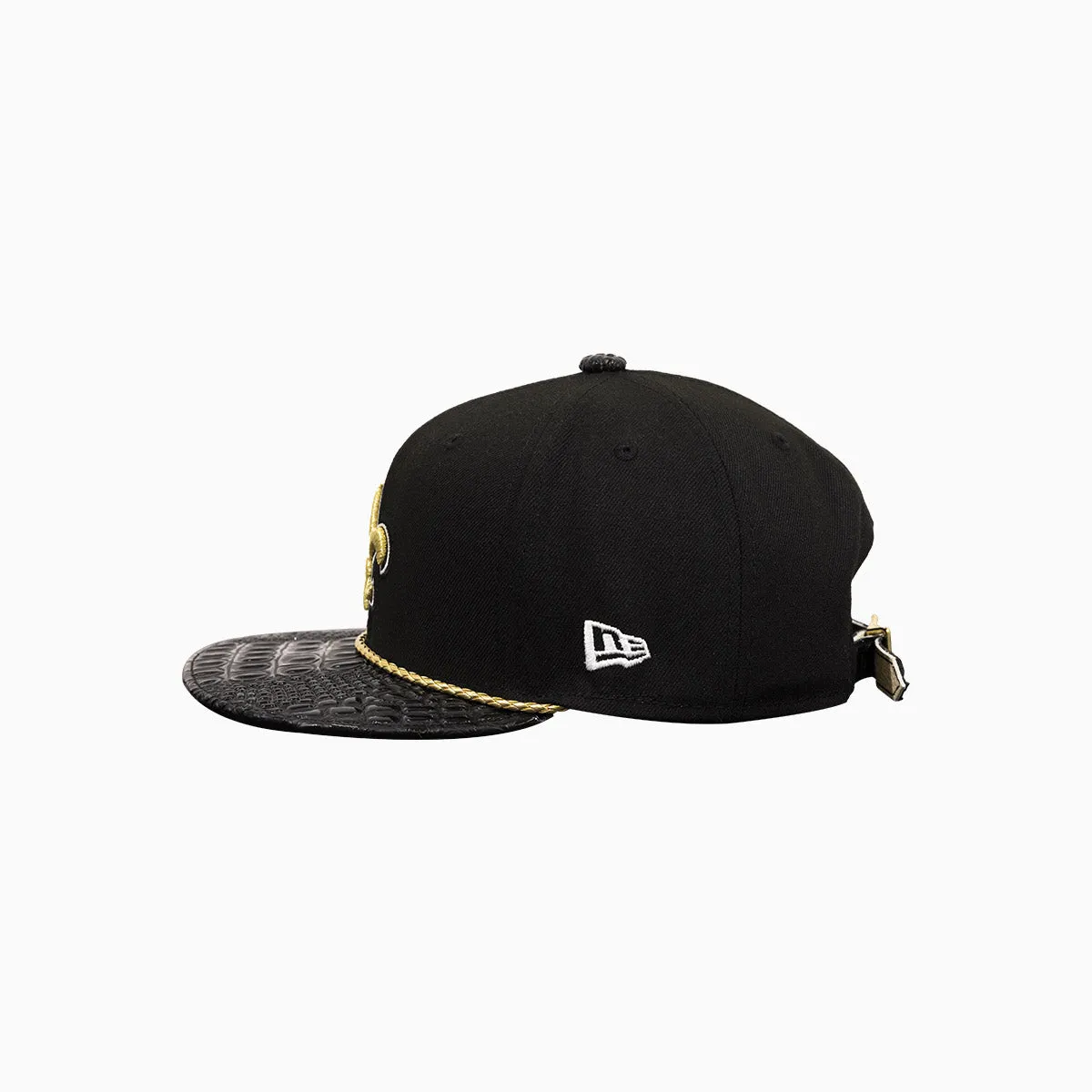 Breyer's Buck 50 New Orleans Saints Hat With Leather Visor