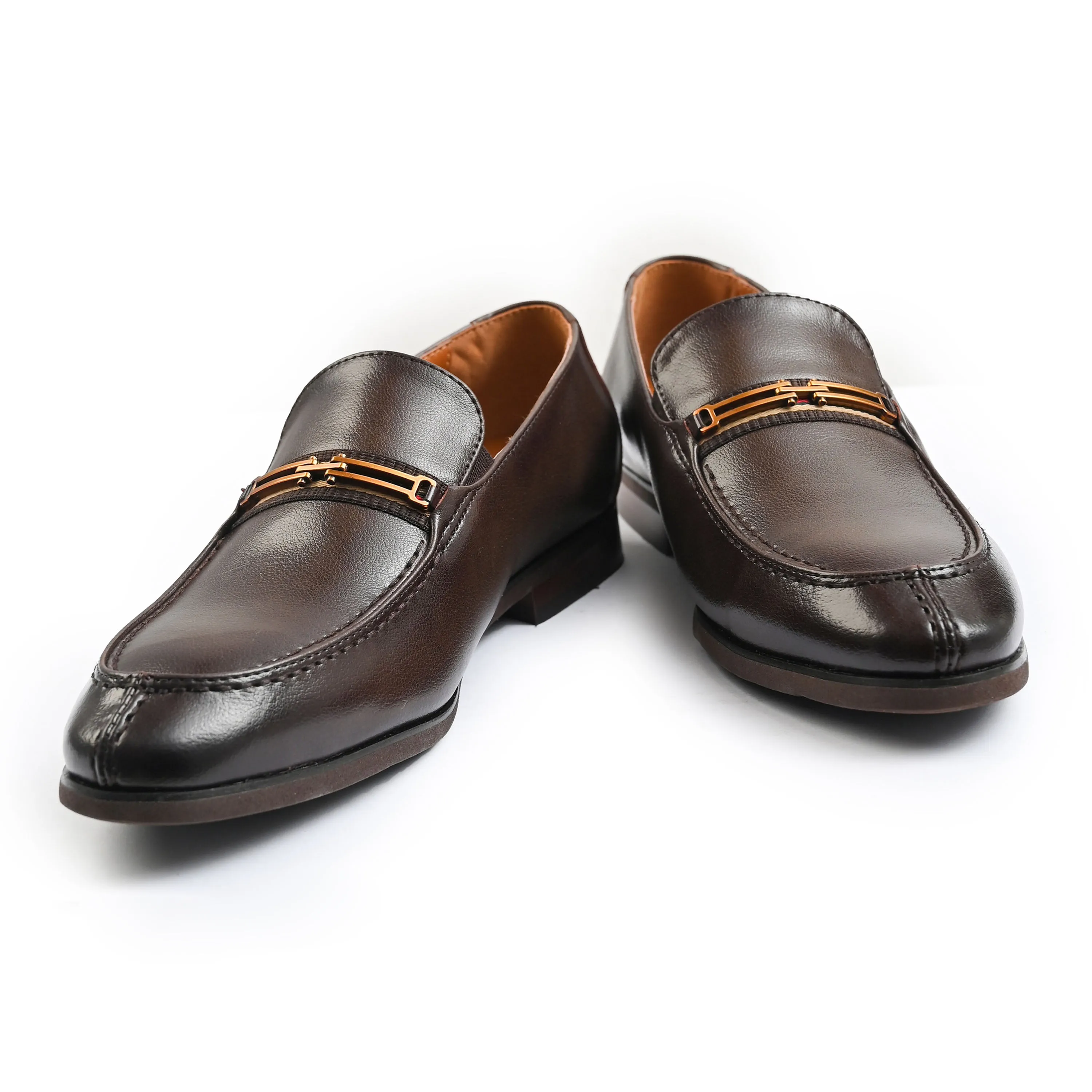 BROWN PEBBLE GRAIN SHOES