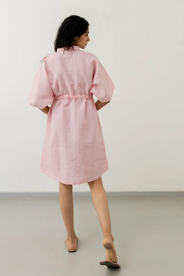 Bubblegum Pink Shirt Dress