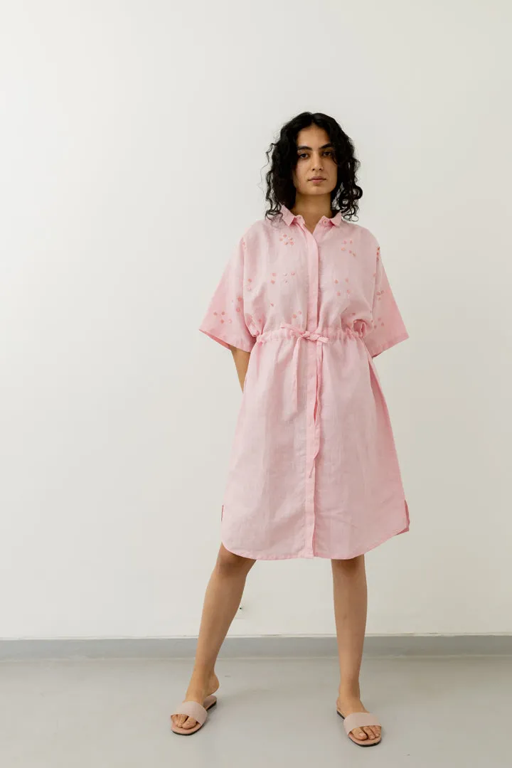Bubblegum Pink Shirt Dress