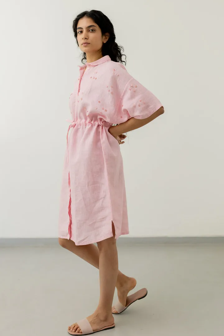 Bubblegum Pink Shirt Dress