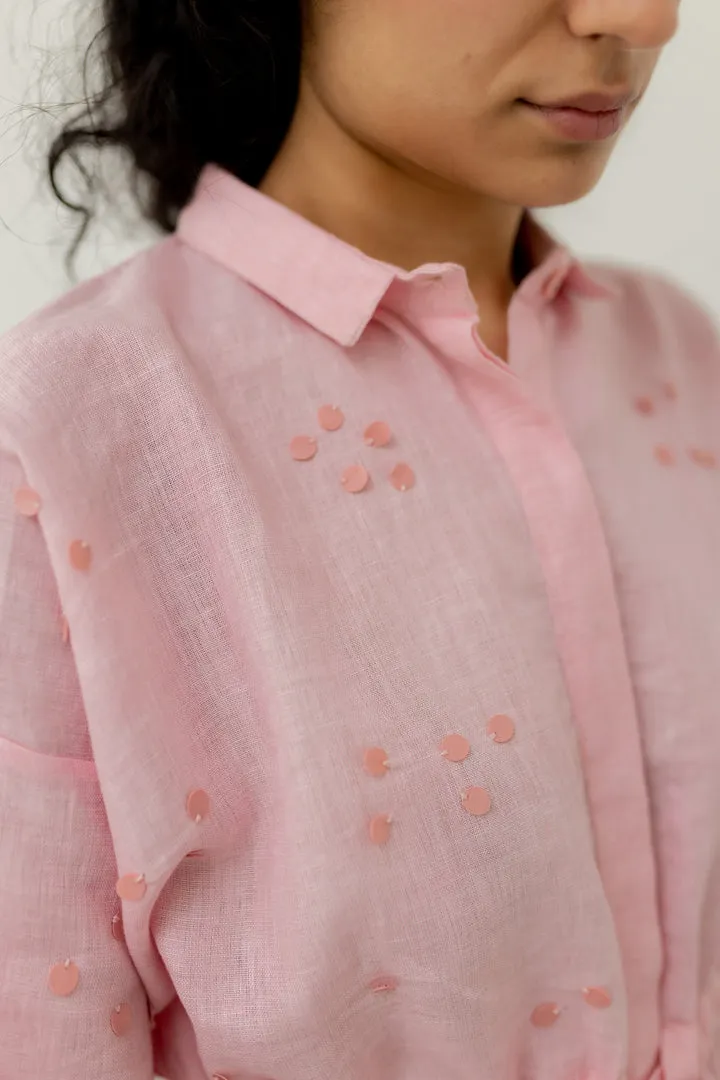 Bubblegum Pink Shirt Dress