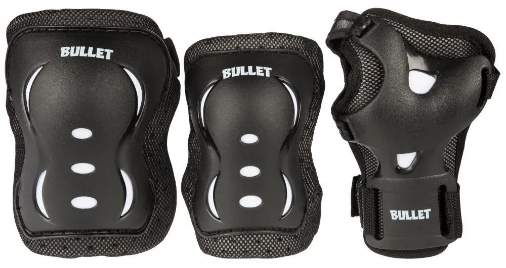 Bullet Blast V2 Junior Triple Pad Set - Black White