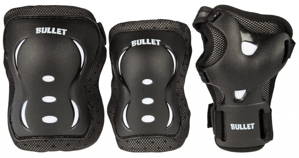 Bullet Blast V2 Junior Triple Pad Set - Black White