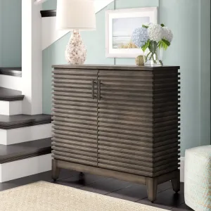 Cale Rustic 2-Door Accent Cabinet Beachcrest Home™ Color: Gray