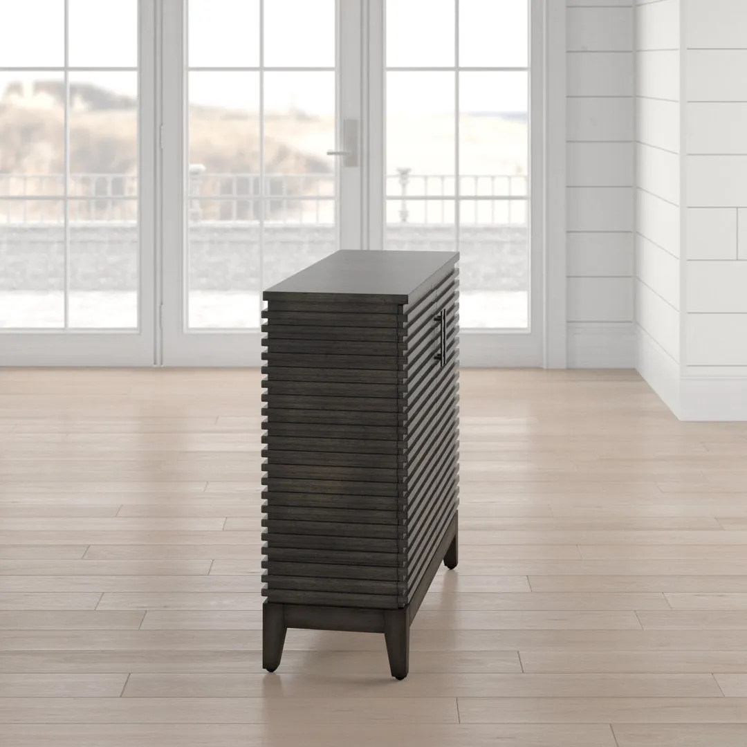 Cale Rustic 2-Door Accent Cabinet Beachcrest Home™ Color: Gray