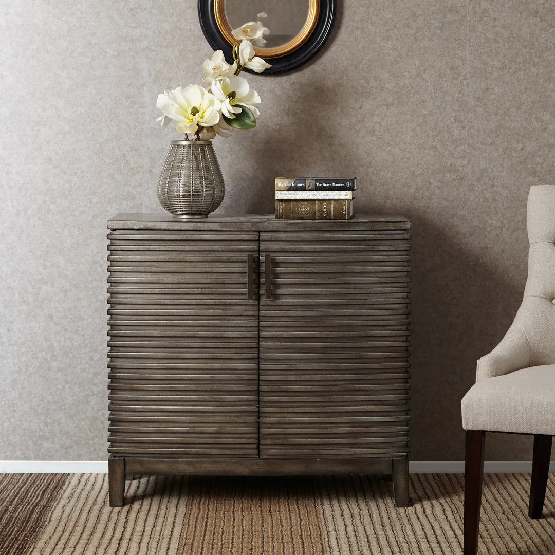 Cale Rustic 2-Door Accent Cabinet Beachcrest Home™ Color: Gray