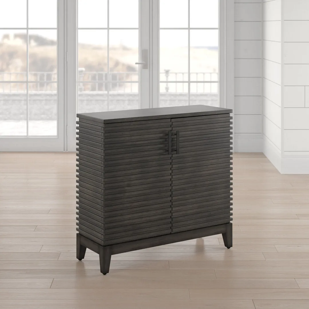 Cale Rustic 2-Door Accent Cabinet Beachcrest Home™ Color: Gray