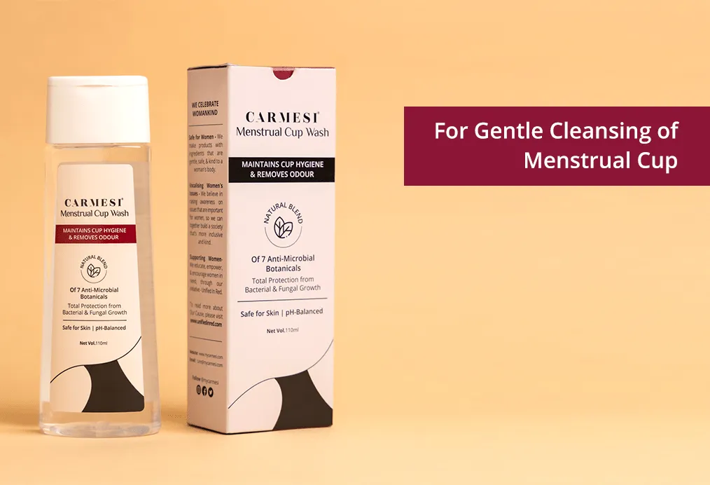 Carmesi Menstrual Cup Wash  | Natural Menstrual Cup Wash with anti-microbial botanicals.