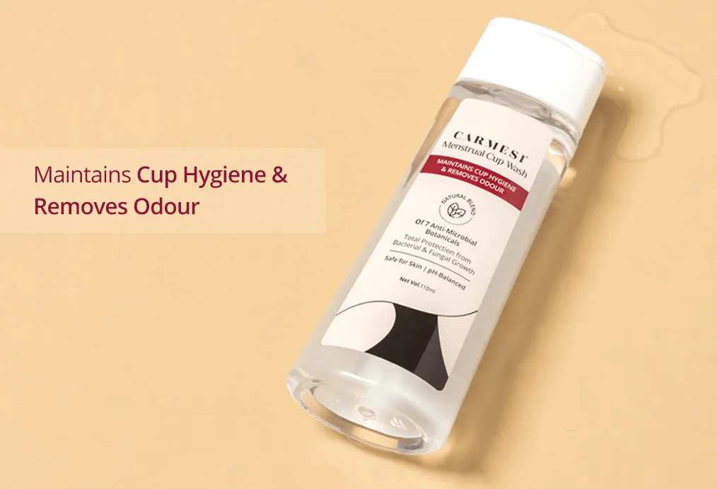 Carmesi Menstrual Cup Wash  | Natural Menstrual Cup Wash with anti-microbial botanicals.