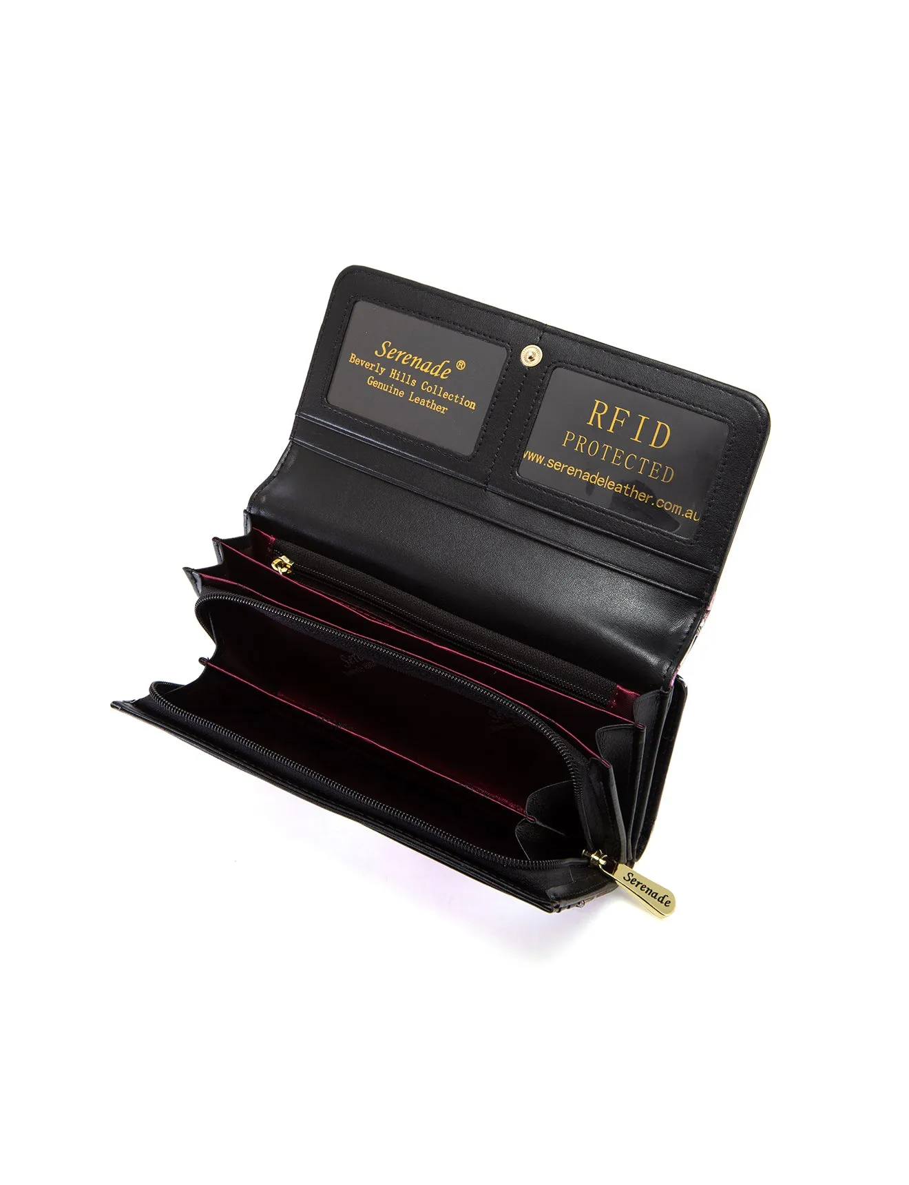 CHARLOTTE LARGE  PATENT LEATHER WALLET WITH RFID- WSF3001- NEW IN